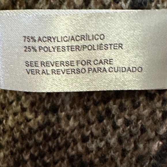 BY DESIGN Retro Sweater Leopard Print Open Front Cardigan Hooded Mob Wife Cozy - Picture 5 of 8